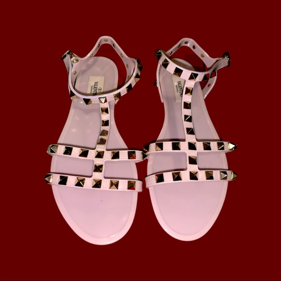Valentino Garavani PVC Stud Sandals - Picture 1 of 3